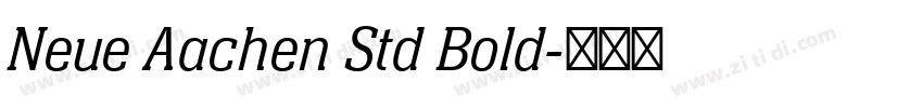 Neue Aachen Std Bold字体转换